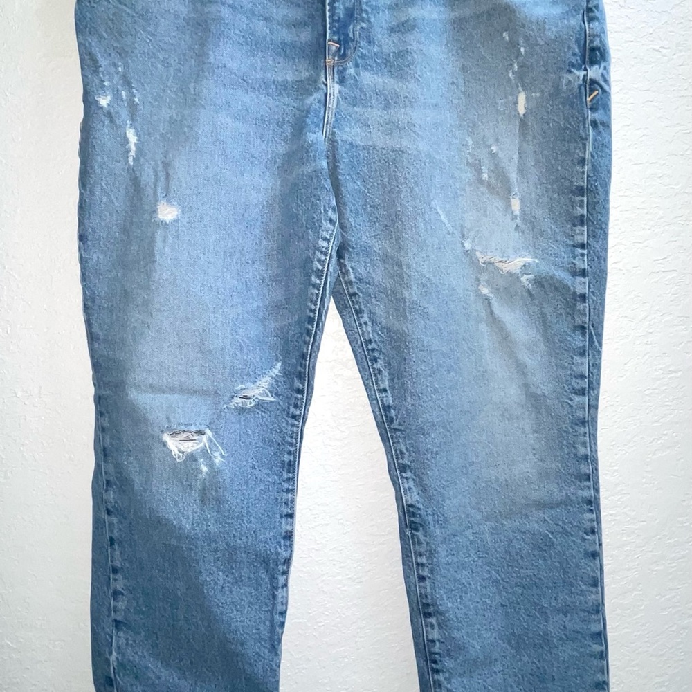 Good American Good Classic Distressed Jeans Sz 14/32